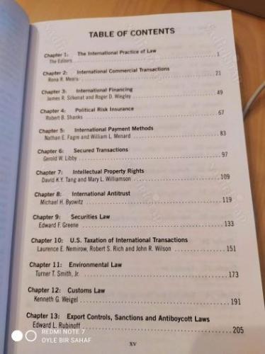 International Lawyer's Deskbook (Uluslararası Avukatın Kitabı)