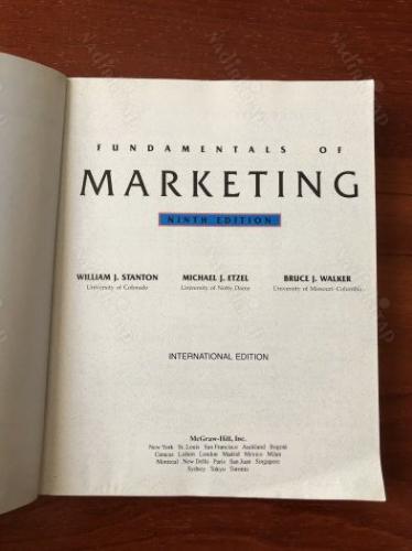 Fundamentals of Marketing (9th / Ninth Edition)