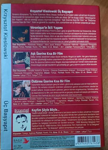 krzysztof kieslowski - üç başyapıt dvd: veronique'in ikili yaşamı(double), aşk üzerine kısa bir film, öldürme üzerine kısa bir film+keyfim şöyle böyle