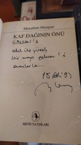 Kaf Dağının Önü - 1. Baskı (İthaflı İmzalı)