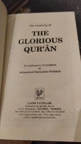 The Meaning Of The Glorious Qur'an - Marmaduke Pickthall - İngilizce Kuran