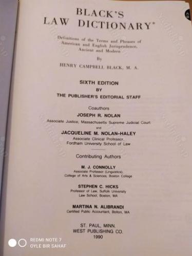 Black's Law Dictionary: Definitions of the Terms and Phrases of American and English Jurisprudence, Ancient and Modern, Centennial 6th Edition