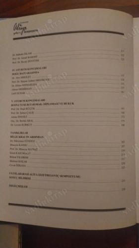 Aliya İzzetbegoviç 1. Uluslararası Sempozyumu Bildiriler 11-12 Ekim 2008 İstanbul