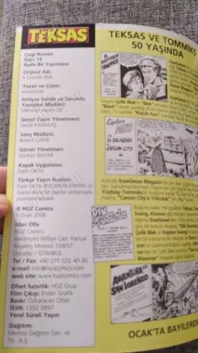 Teksas Sayı: 13 Esse Gesse - Gizli Mektup