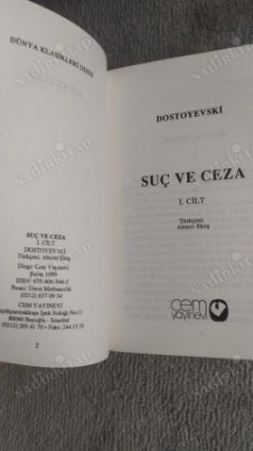Suç ve Ceza 2 Cilt Takım