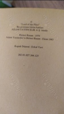 Sineklerin Tanrısı (Adam Yayınları 1. Baskı)