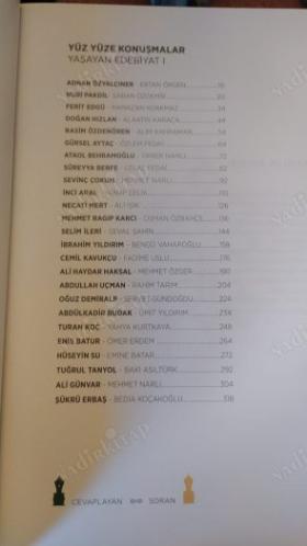 Yüz Yüze Konuşmalar Yaşayan Edebiyat (2 Cilt Takım Kutulu)