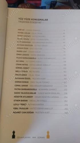 Yüz Yüze Konuşmalar Yaşayan Edebiyat (2 Cilt Takım Kutulu)