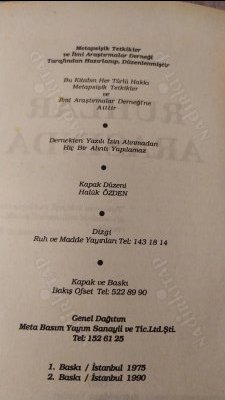 Ruhlar Arasında - Metapsişik Tetkikler ve İlmi Araştırma Derneği tarafından hazırlanıp düzenlenmiştir