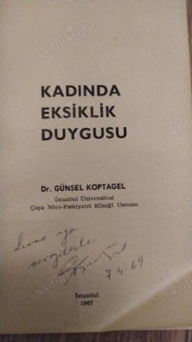 Kadında Eksiklik Duygusu (İmzalı)