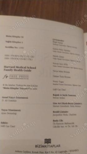 Aile Sağlık Rehberi 1-2-3 Cilt Takım (Harvard Medical School)