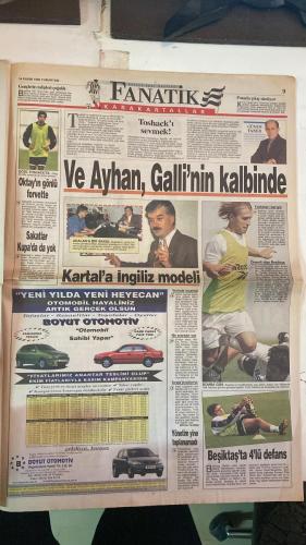 FANATİK SPOR GAZETESİ - TURKISH NEWSPAPER - DOĞUM GÜNÜ HEDİYESİ  - EKSİKSİZ TAM TAKIM GAZETE - 14 KASIM 1998 CUMARTESİ - SAYI: 1091 - FATİH TERİM - HASAN ŞAŞ - GORDON MILNE - VUGRINEC - OĞUZ - RÜŞTÜ - KÖKSAL ÖZBEK - AZİZ YILDIRIM - CEM UZAN - FERUDUN NİĞDELİOĞLU - BURHAN USLU - TAFFAREL - ERGÜN - OSMAN HATTAT - MÜFİT ERKASAP - METE RAZLIK - BÜLENT - CAMPBELL - SELAHATTİN - ABDULLAH - MEHMET İPEK - ÜNAL - K.HAKAN - TUGAY - HAGİ - ARİF - CENGİZ KAPTAN - BU VATAN HEPİMİZİN - GERÇEK SPOR GAZETESİ - FANATİK - TRABZONSPOR GALATASARAY DEV MAÇ - MAÇA DALGAKIRANI HASAN ŞAŞ - KAZANACAĞIZ - GORDON MILNE KAPILARI KAPATTI - YUVAYA DÖNEN İMPARATOR - OĞUZ FORMASINA KAVUŞUYOR - RÜŞTÜ ÖZVERİYE HAZIRIM - ÖZBEK’TEN SERGEN AÇIKLAMASI - KÖRFEZ’DE İŞLEM TAMAM - ŞULE ŞAHBAZ 1 GÜMÜŞ 1 BRONZ - SAFFET UZAN’IN İKİ DUDAĞI ARASINDA - HASAN ŞAŞ SEVİNÇLE SAHADA - TERİM TUZAĞI KURDU - TAFFAREL DE ÇEKİNMİYOR - UYUM SÜPER - HATTAT’TAN AĞIR İTHAMLAR - B.HAKAN GOL ATMASINI ÖNEMSEMİYOR - ERKASAP BUGÜN İTALYA’YA GİDİYOR -