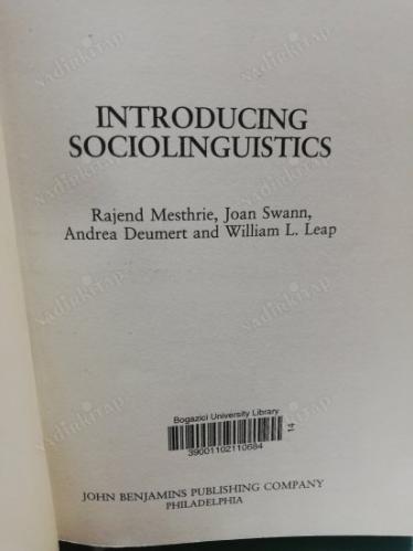 Introducing Sociolinguistics