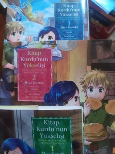 Kitap Kurdu'nun Yükselişi 1-2-3 (3 Cilt Takım) Kütüphaneci Olmak için Her Şeyi Yapacağım