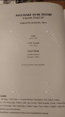 Avludaki Ayak İzleri - Yaşamöyküsü (İlk Baskı)
