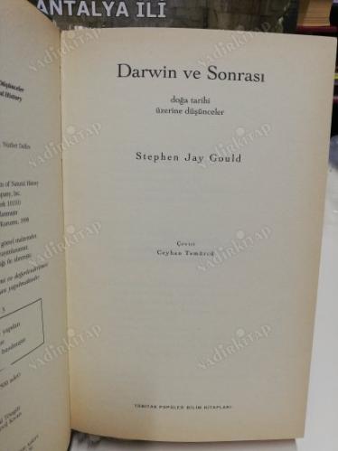 Darwin ve Sonrası - Doğa Tarihi Üzerine Düşünceler (Ciltli)