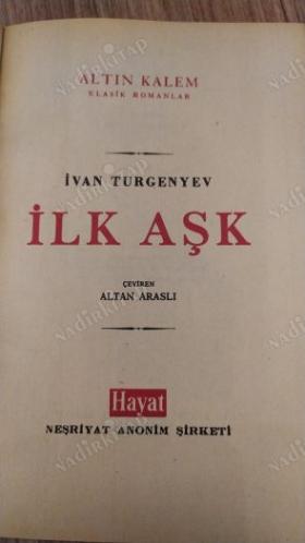 İlk Aşk (Ciltli)