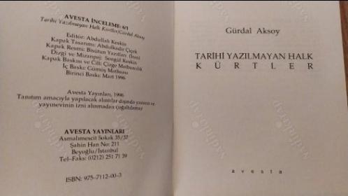 Tarihi Yazılmayan Halk Kürtler