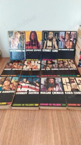 Tay Yayınları SAS Dizisi 14 Kitap Lot (Hedef Reagan/Bulgar Çıkmazı/Kara Cehennem/Ölümle Randevu/SAS için Samba/Başkana Şantaj/Kennedy Dosyası/vs.)