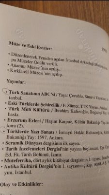 Cumhuriyet'in Kültür ve Sanat Kronolojisi