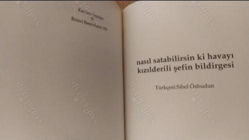 Nasıl Satabilirsin ki Havayı - Kızıldereli Şefin Bildirgesi (1. Baskı)