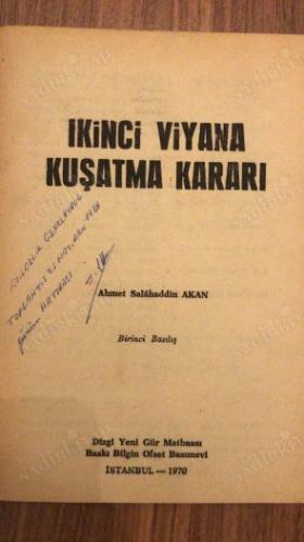 İkinci Viyana Kuşatma Kararı (1. BASKI)