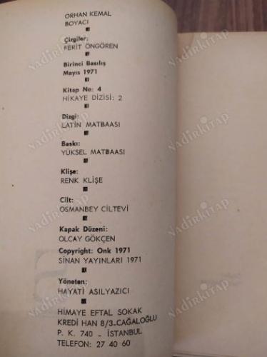 Boyacı (İlk Baskı)