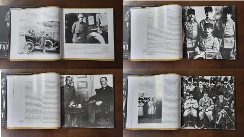 MUSTAFA KEMAL ATATÜRK FOTOĞRAF ALBÜMÜ, KUTULU ve CİLTLİ - ATATÜRK'ÜN HARP AKADEMİSİ GÜNLERİ - YÜZBAŞI OLARAK ŞAM'A TAYİNİ - HAREKAT ORDUSU İLE İSTANBUL'A GELİŞİ - TRABLUSGARP ve BALKAN SAVAŞLARI - SOFYA ATEŞELİĞİ - ÇANAKKALE SAVAŞLARI - DOĞU'DA ORDU KOMUTANLIĞI - İNGİLİZ SALDIRISI - HALEP'TE ZOR GÜNLER - YILDIRIM ORDULARI GRUBU KOMUTANI - ATATÜRK'ÜN İSTANBUL'A DÖNÜŞÜ - PADİŞAH VAHDETTİN İLE GÖRÜŞME - İSTANBUL DÜŞMAN İŞGALİNDE - SAMSUN'A ÇIKIŞ - YENİ BİR TÜRK DEVLETİ - ANKARA'YA GELİŞ ve MİSAK-I MİLLİ - BÜYÜK MİLLET MECLİSİ'NİN KURULUŞU - ANADOLU'DA İSYANLAR - GÜNEYDEKİ FRANSIZ CEPHESİ - İKİNCİ KONYA İSYANI - BİRİNCİ ve İKİNCİ İNÖNÜ ZAFERİ - SAKARYA MEYDAN SAVAŞI - MAREŞAL RÜTBESİNİN VERİLMESİ - BAŞKOMUTANLIK KANUNU - MUDANYA KONFERANSI - SALTANATIN KALDIRILMASI - ABDÜLMECİD EFENDİ'NİN HALİFE SEÇİLMESİ - LAUSANNE BARIŞ KONFERANSI - CUMHURİYETİN İLANI - HİLAFETİN KALDIRILMASI ve İNKILAPLAR - 1928-1938 ARASI FOTOĞRAFLAR - 10. YIL NUTKU - 300 SAYFA