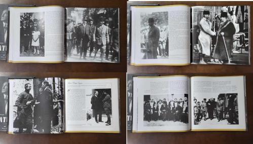 MUSTAFA KEMAL ATATÜRK FOTOĞRAF ALBÜMÜ, KUTULU ve CİLTLİ - ATATÜRK'ÜN HARP AKADEMİSİ GÜNLERİ - YÜZBAŞI OLARAK ŞAM'A TAYİNİ - HAREKAT ORDUSU İLE İSTANBUL'A GELİŞİ - TRABLUSGARP ve BALKAN SAVAŞLARI - SOFYA ATEŞELİĞİ - ÇANAKKALE SAVAŞLARI - DOĞU'DA ORDU KOMUTANLIĞI - İNGİLİZ SALDIRISI - HALEP'TE ZOR GÜNLER - YILDIRIM ORDULARI GRUBU KOMUTANI - ATATÜRK'ÜN İSTANBUL'A DÖNÜŞÜ - PADİŞAH VAHDETTİN İLE GÖRÜŞME - İSTANBUL DÜŞMAN İŞGALİNDE - SAMSUN'A ÇIKIŞ - YENİ BİR TÜRK DEVLETİ - ANKARA'YA GELİŞ ve MİSAK-I MİLLİ - BÜYÜK MİLLET MECLİSİ'NİN KURULUŞU - ANADOLU'DA İSYANLAR - GÜNEYDEKİ FRANSIZ CEPHESİ - İKİNCİ KONYA İSYANI - BİRİNCİ ve İKİNCİ İNÖNÜ ZAFERİ - SAKARYA MEYDAN SAVAŞI - MAREŞAL RÜTBESİNİN VERİLMESİ - BAŞKOMUTANLIK KANUNU - MUDANYA KONFERANSI - SALTANATIN KALDIRILMASI - ABDÜLMECİD EFENDİ'NİN HALİFE SEÇİLMESİ - LAUSANNE BARIŞ KONFERANSI - CUMHURİYETİN İLANI - HİLAFETİN KALDIRILMASI ve İNKILAPLAR - 1928-1938 ARASI FOTOĞRAFLAR - 10. YIL NUTKU - 300 SAYFA