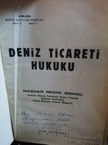 Deniz Ticareti Hukuku-MAZHAR NEDİM GÖKNİL