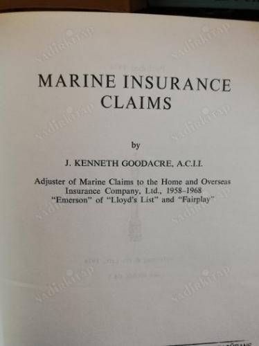 Marine Insurance Claims (Hardcover)