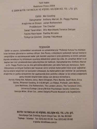 Psikoloji Kutusu - Yaşam Değiştiren Psikolojik Oyunlar