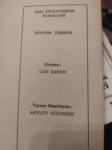 Aklı Yönlendirme Kuralları Yöntem Üzerine Konuşmalar
