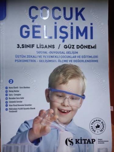2 KİTAP ÇOCUK GELİŞİMİ LİSANS 3.SINIF GÜZ DÖNEMİ ÇÖZÜMLÜ SORU BANKASI