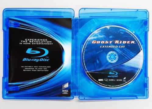 Ghost Rider Extended Cut Özel Parlak Kapak Baskı Blu-ray Film ( Hayalet Sürücü - Uzatılmış Versiyon )