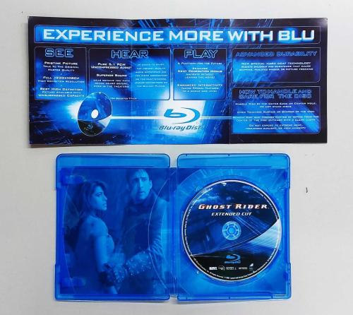 Ghost Rider Extended Cut Özel Parlak Kapak Baskı Blu-ray Film ( Hayalet Sürücü - Uzatılmış Versiyon )
