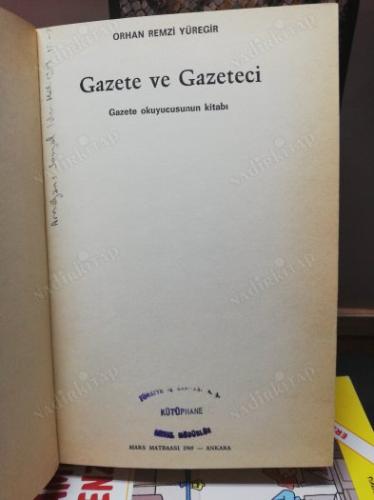 Gazete ve Gazeteci - Gazete Okuyucusunun Kitabı