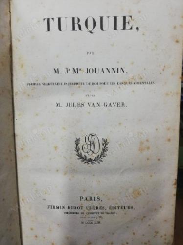 Fransızca kitap - French Book- L'univers- Histoire et description de tous les peuples- Turquie- Türkiye - 89 gravür 1 İstanbul haritası