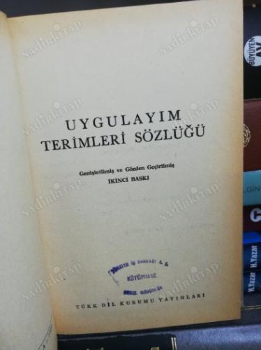 Uygulayım Terimleri Sözlüğü