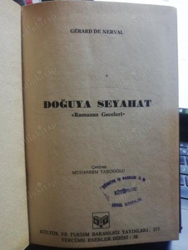 Doğuya seyahat. 