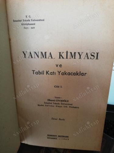 YANMA KİMYASI VE TABİİ KATI YAKACAKLAR CİLT 1