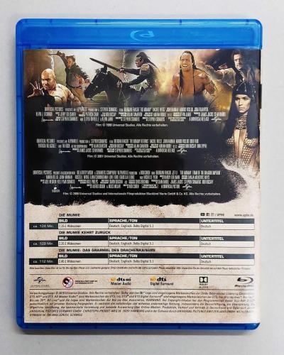 The Mummy Trilogy ( Mumya Üçlemesi ) Blu-ray Film ( The Mummy + The Mummy Returns + The Mummy Tomb of the Dragon Emperor )