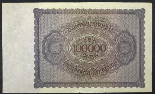 Almanya 100.000 Mark 1923. ÇÇT. Büyük Boy