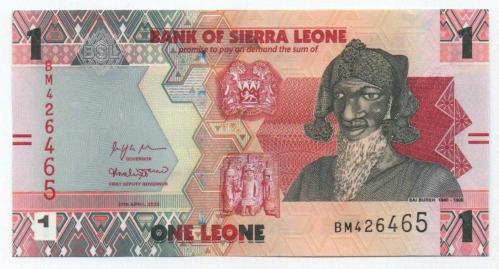 Sierra Leone 2022 Yılı 1 Leone çil