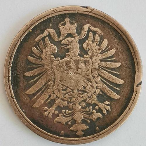ALMANYA  1875 A     2 PFENNIG
