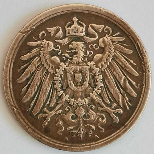 ALMANYA  1907   A     2 PFENNIG
