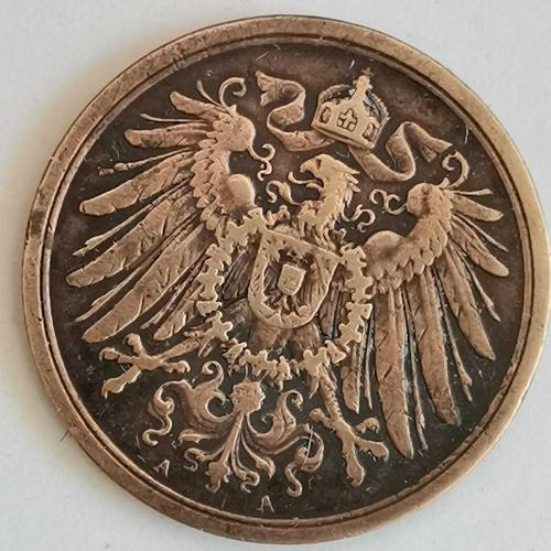 ALMANYA  1907   A     2 PFENNIG