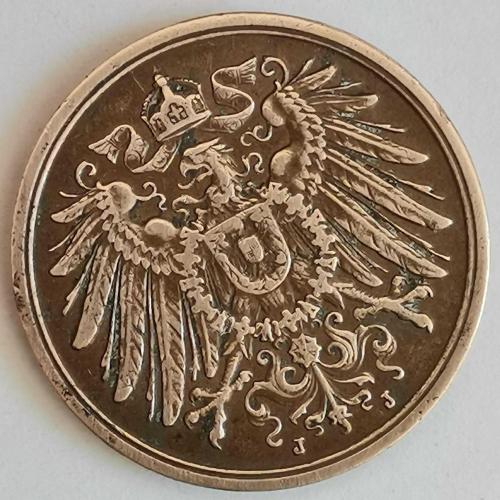 ALMANYA  1911 J     2 PFENNIG