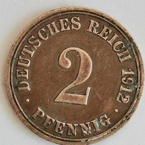 ALMANYA  1912 A     2  PFENNIG