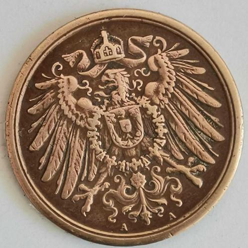 ALMANYA  1912 A     2  PFENNIG
